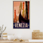 Poster du Vintage voyage Venezia Italie (Cuisine)