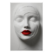 Poster du visage abstrait (Devant)