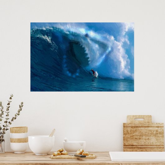 Poster du visage de requin (Cuisine)