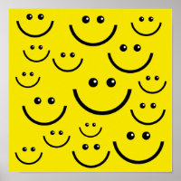 Poster du visage jaune