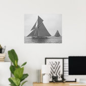 Poster du voilier Vigilant 1893 (Bureau à domicile)