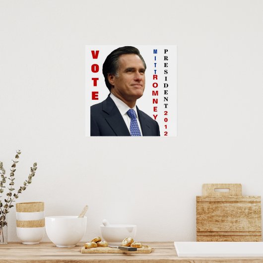 Poster du Vote Mitt Romney 2012 (Cuisine)