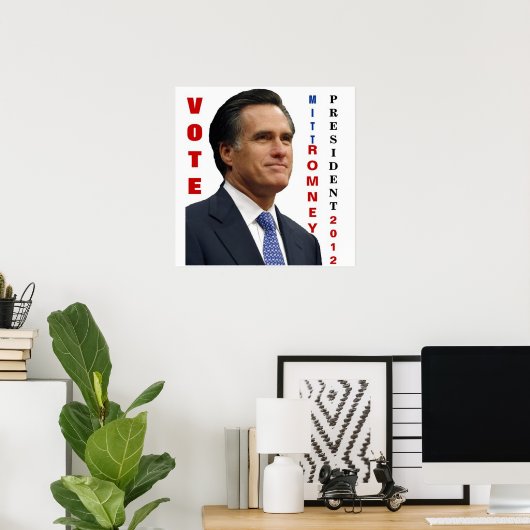 Poster du Vote Mitt Romney 2012 (Bureau à domicile)