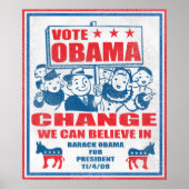 Poster du vote Obama (Devant)