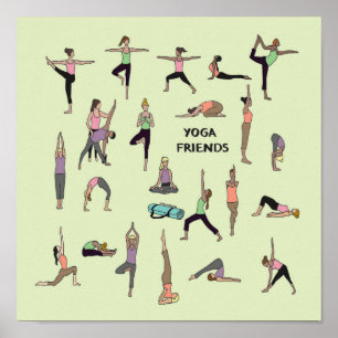 Poster du yoga, des amis du yoga