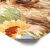 Poster du Yorkshire Terrier - Mignonne Dog Wall Ar (Coin)