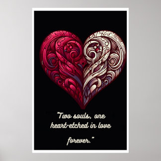 Poster "Dualité d'amour : Connexion éternelle"