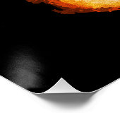 Poster Dualité en or – Portrait moderne abstrait (Coin)