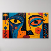 Poster Duality in Bloom: A Symphony of Sight and Symbol (Devant)