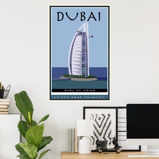 Poster Dubaï (Bureau à domicile)