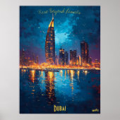 Poster Dubaï Dreams - Réflexions sur la Skyline (Devant)