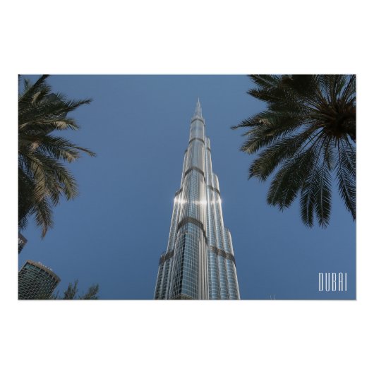 Poster Dubaï EAU Burj Khalifa (Devant)