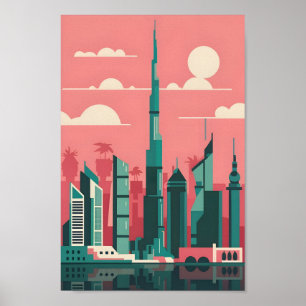 Poster Dubai Elegance 4K Paysage Cityscape