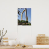 Poster Dubai Frame building which located à Zabeel Park (Cuisine)