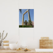 Poster Dubai Frame building which located à Zabeel Park (Cuisine)