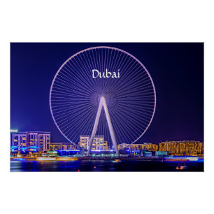 Poster Dubaï, grande roue