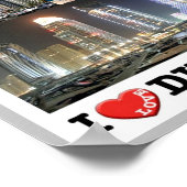 Poster Dubaï - I Love - (Coin)