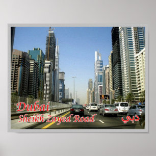 Poster Dubaï - Sheikh Zayed Road -