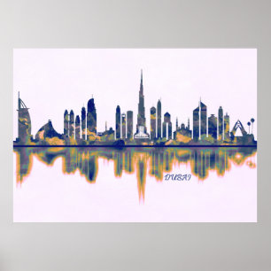 Poster Dubai Skyline