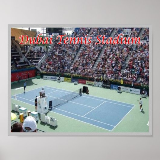 Poster Dubaï - Stade de Tennis - (Devant)
