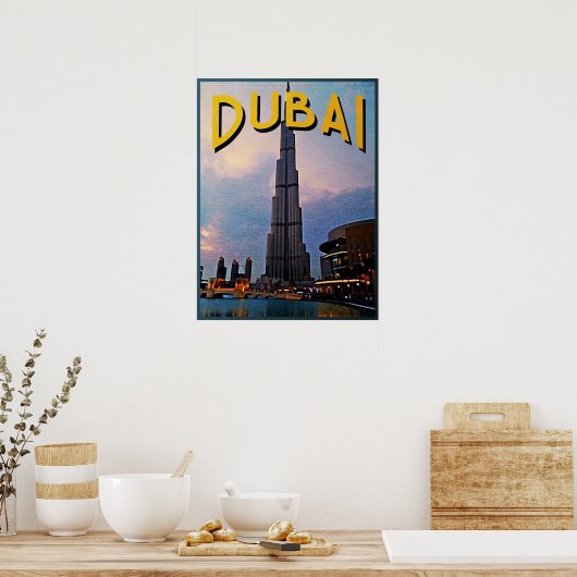 Poster Dubaï Travel (Cuisine)