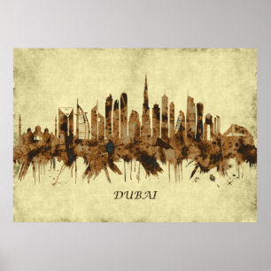 Poster Dubai United Arab Emirates Cityscape