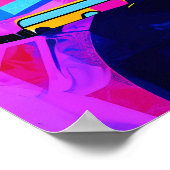 Poster Dubaï Vibrant Skyline - Géométrie Art Cityscape (Coin)