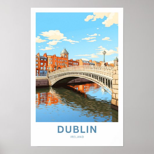 Poster Dublin Irlande - Imprimer (Devant)