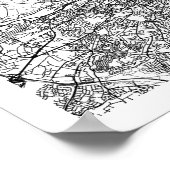 Poster Dublin Irlande Minimal Modern Street Map (Coin)