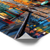 Poster Dublin Irlande Travel Art Vintage (Coin)