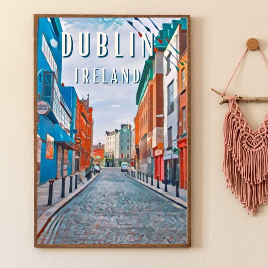 Poster Dublin, la ville des traditions irlandaises