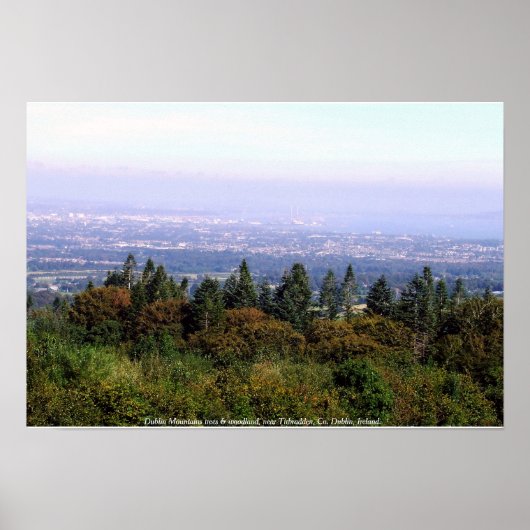 Poster Dublin Mountains, Irlande paysage (Devant)