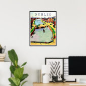 Poster Dublin, pont O'Connell sur la Liffey (Bureau à domicile)