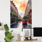 Poster Dublin watercolor (Bureau à domicile)