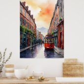 Poster Dublin watercolor (Cuisine)