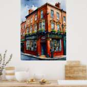 Poster Dublin watercolor (Cuisine)