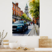 Poster Dublin watercolor (Cuisine)
