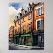 Poster Dublin watercolor (Devant)