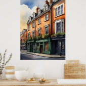 Poster Dublin watercolor (Cuisine)