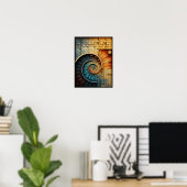 Poster Dubman Designs : Collage en spirale de Fibonacci l (Bureau à domicile)