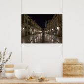 Poster Dubrovnik Croatie la nuit (Cuisine)