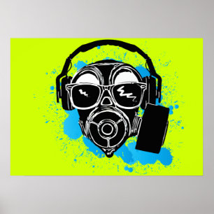 Poster Dubstep Gasmask