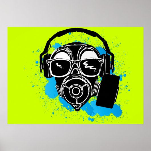 Poster Dubstep Gasmask (Devant)