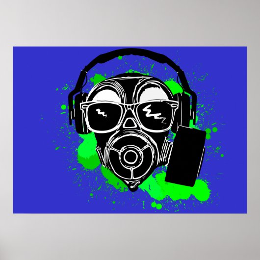 Poster Dubstep Gasmask (Devant)