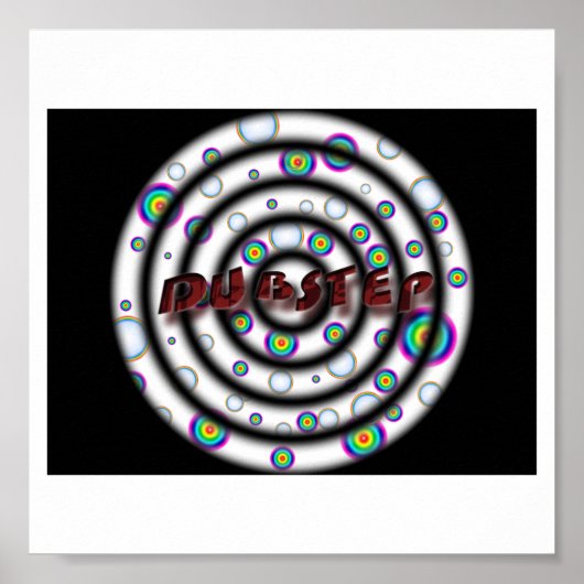 Poster DUBSTEP psychédélique (Devant)