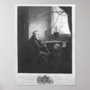 Poster Duc Esterhazy Jouer le Clarinet, 1809