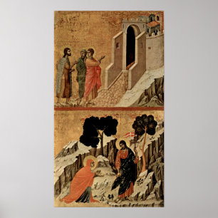 Poster Duccio di Buoninsegna - Christ et Marie-Madeleine