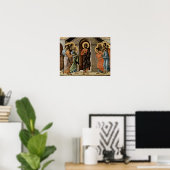 Poster Duccio di Buoninsegna - Le Christ apparaît apôtres (Bureau à domicile)
