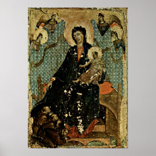 Poster Duccio di Buoninsegna - Madonna des franciscains