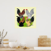 Poster D'Uccles Quatre Coq (Cuisine)